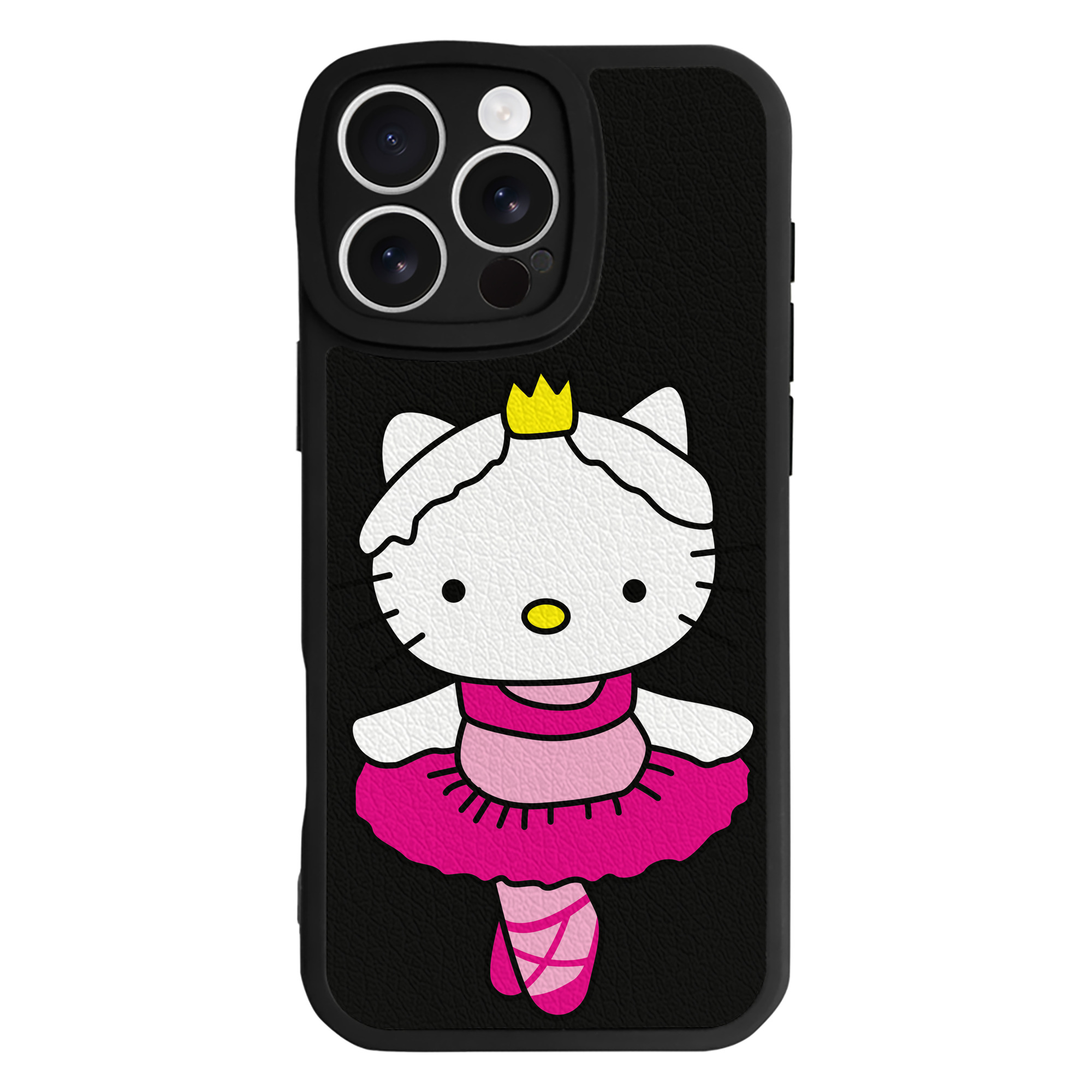 （画像用） Hello Kitty ハローキティ 【iPhone 16シリーズ対応】シリコンスマホケース（レザー調） 材質：シリコン